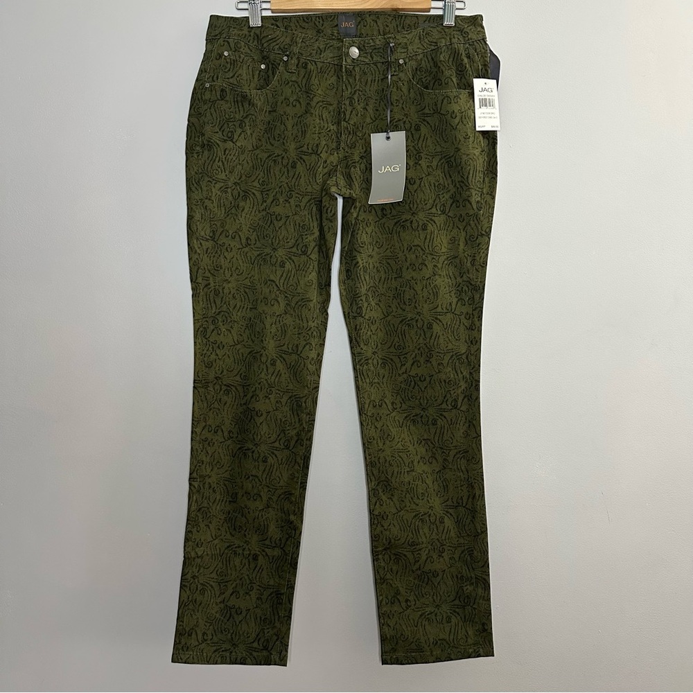 JAG Jeans Chloe Low Rise Skinny Pants Deep Forest Green NWT